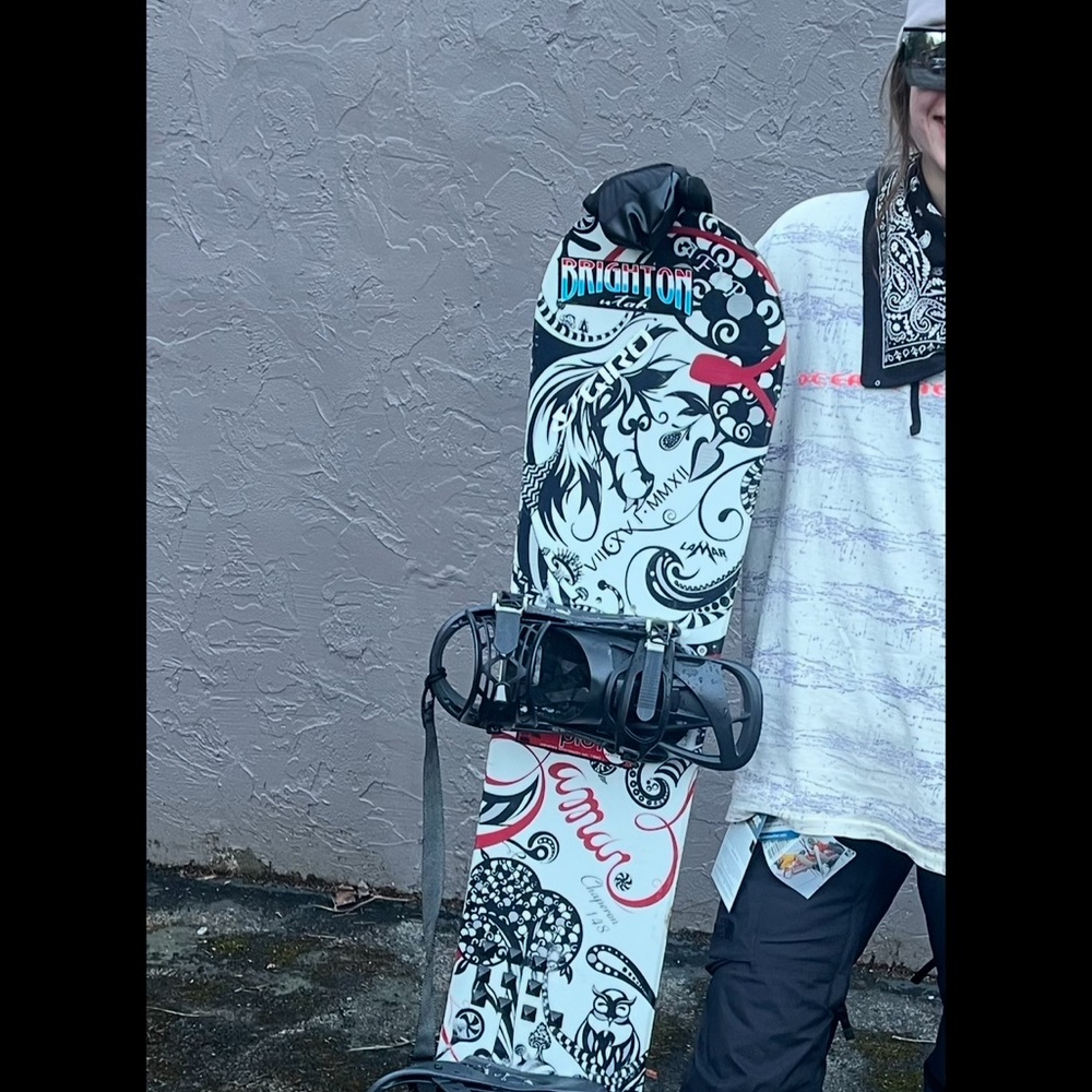Burton Snowboard with Artistic Graphics